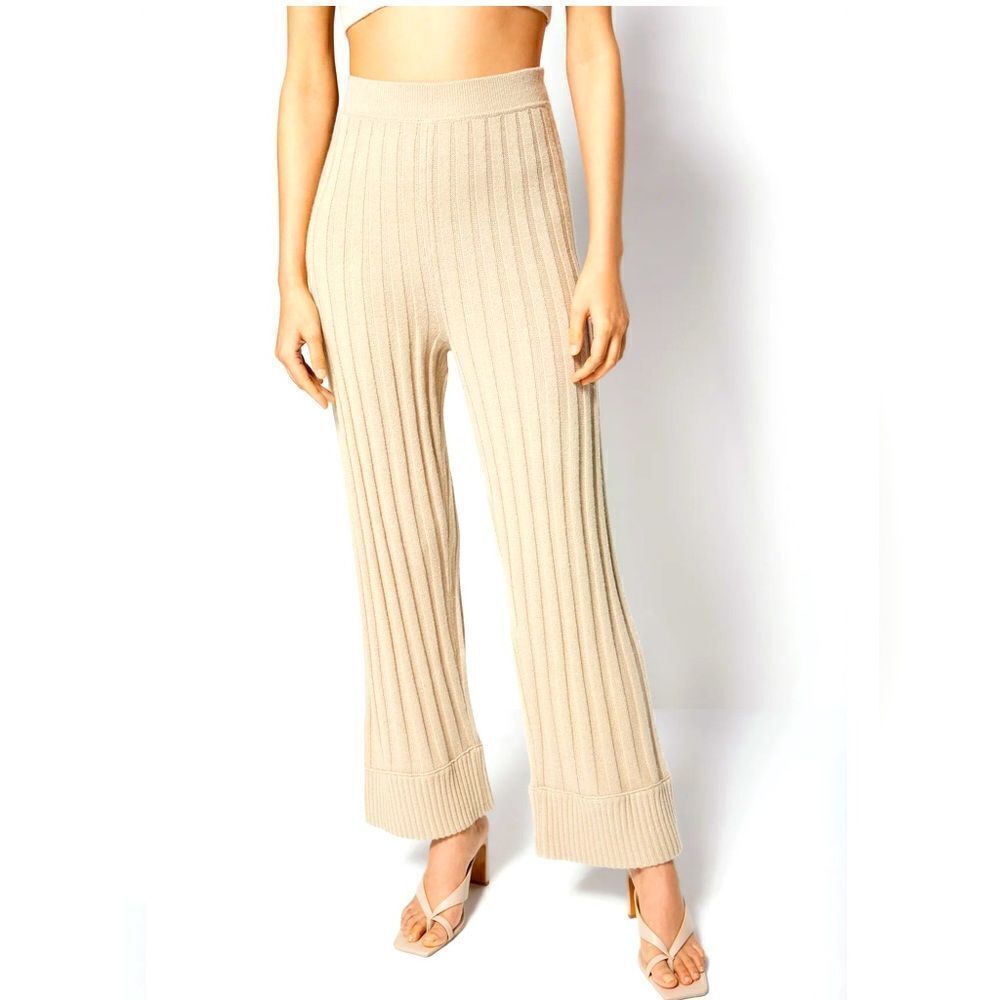 NWT Jonathan SIMKHAI Willa Loungewear Pant Cream XL